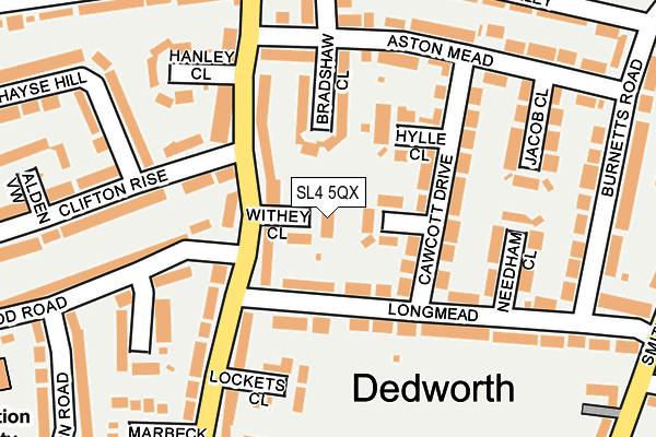 SL4 5QX map - OS OpenMap – Local (Ordnance Survey)