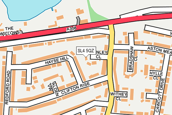 SL4 5QZ map - OS OpenMap – Local (Ordnance Survey)