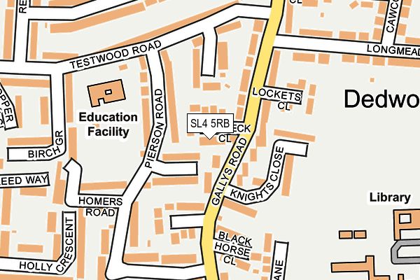 SL4 5RB map - OS OpenMap – Local (Ordnance Survey)