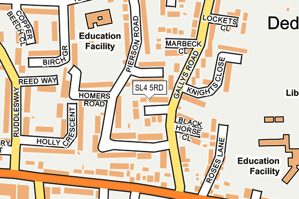 SL4 5RD map - OS OpenMap – Local (Ordnance Survey)