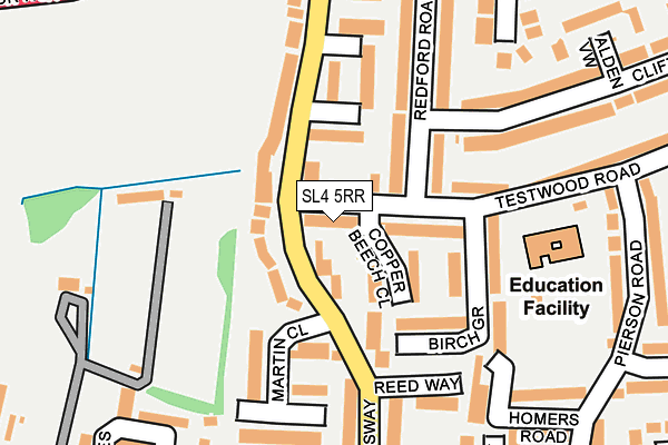 SL4 5RR map - OS OpenMap – Local (Ordnance Survey)