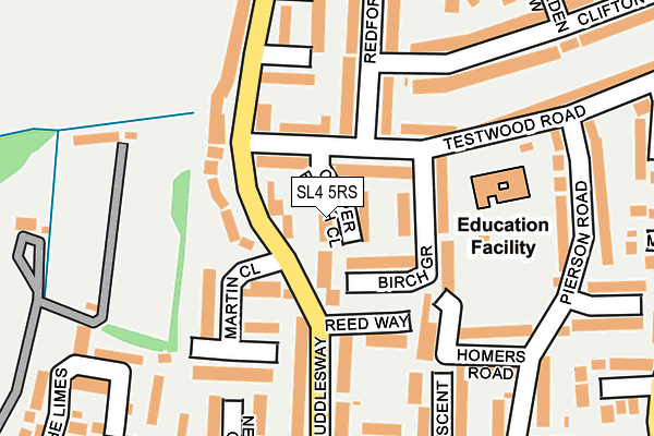 SL4 5RS map - OS OpenMap – Local (Ordnance Survey)