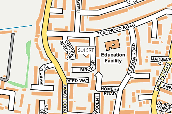 SL4 5RT map - OS OpenMap – Local (Ordnance Survey)