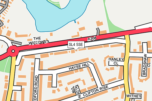 SL4 5SE map - OS OpenMap – Local (Ordnance Survey)