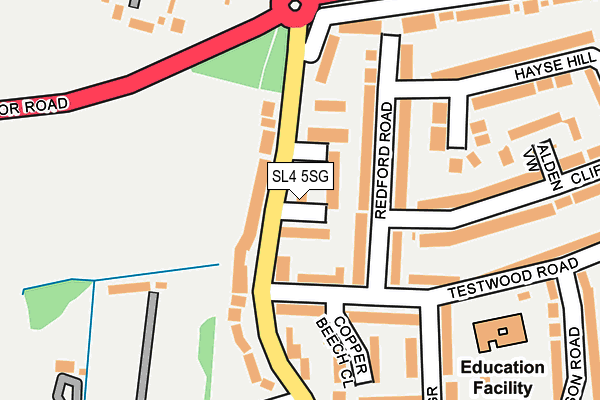 SL4 5SG map - OS OpenMap – Local (Ordnance Survey)