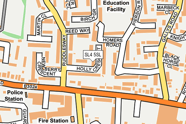 SL4 5SL map - OS OpenMap – Local (Ordnance Survey)