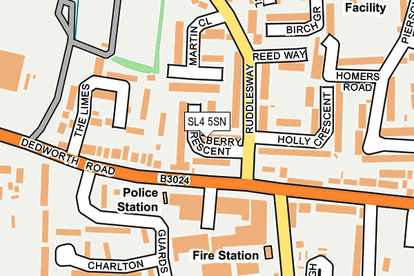 SL4 5SN map - OS OpenMap – Local (Ordnance Survey)