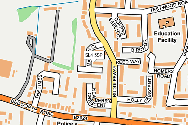 SL4 5SP map - OS OpenMap – Local (Ordnance Survey)