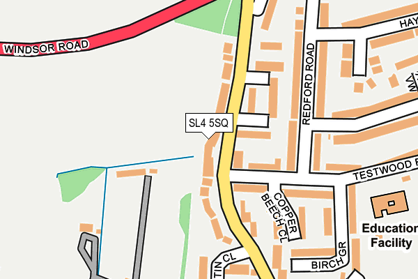 SL4 5SQ map - OS OpenMap – Local (Ordnance Survey)