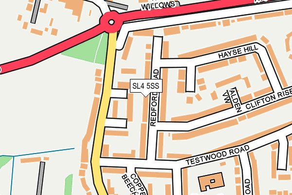 SL4 5SS map - OS OpenMap – Local (Ordnance Survey)