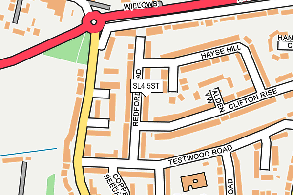 SL4 5ST map - OS OpenMap – Local (Ordnance Survey)