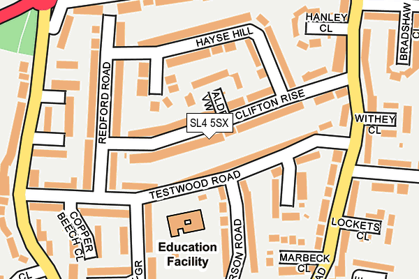 SL4 5SX map - OS OpenMap – Local (Ordnance Survey)