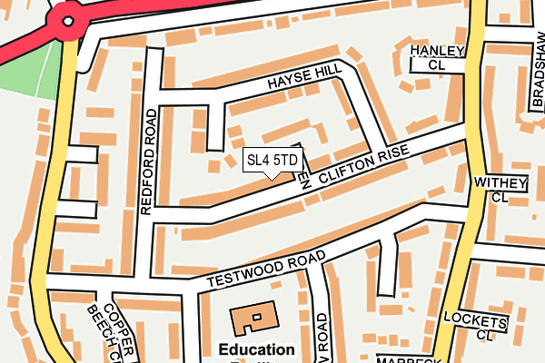 SL4 5TD map - OS OpenMap – Local (Ordnance Survey)