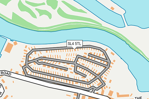 SL4 5TL map - OS OpenMap – Local (Ordnance Survey)