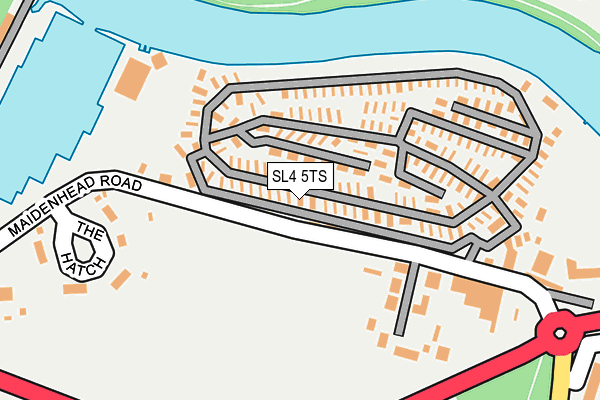 SL4 5TS map - OS OpenMap – Local (Ordnance Survey)