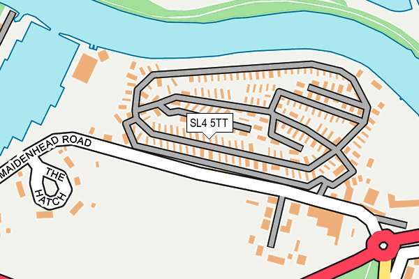 SL4 5TT map - OS OpenMap – Local (Ordnance Survey)