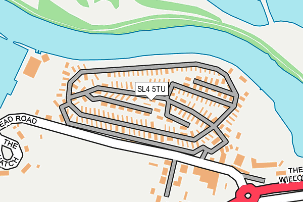 SL4 5TU map - OS OpenMap – Local (Ordnance Survey)