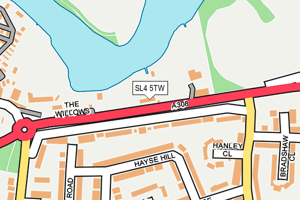 SL4 5TW map - OS OpenMap – Local (Ordnance Survey)