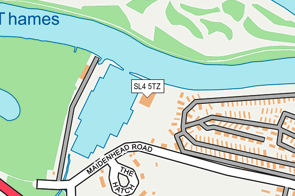 SL4 5TZ map - OS OpenMap – Local (Ordnance Survey)