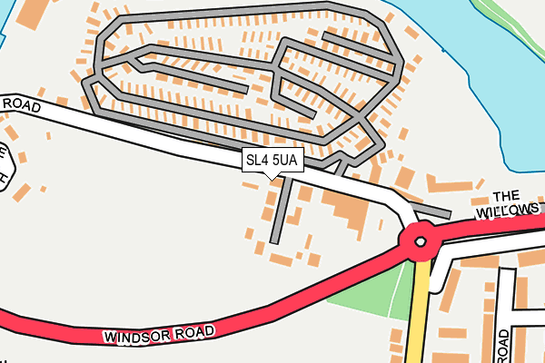 SL4 5UA map - OS OpenMap – Local (Ordnance Survey)