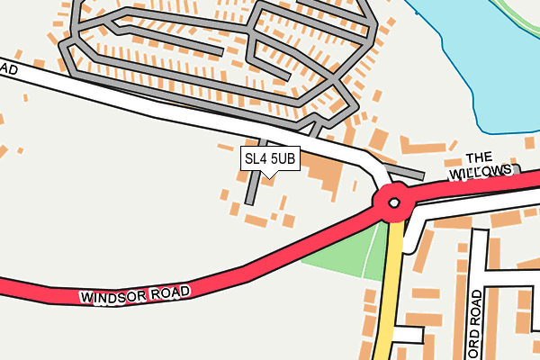SL4 5UB map - OS OpenMap – Local (Ordnance Survey)