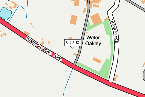 SL4 5UQ map - OS OpenMap – Local (Ordnance Survey)