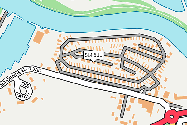 SL4 5UU map - OS OpenMap – Local (Ordnance Survey)