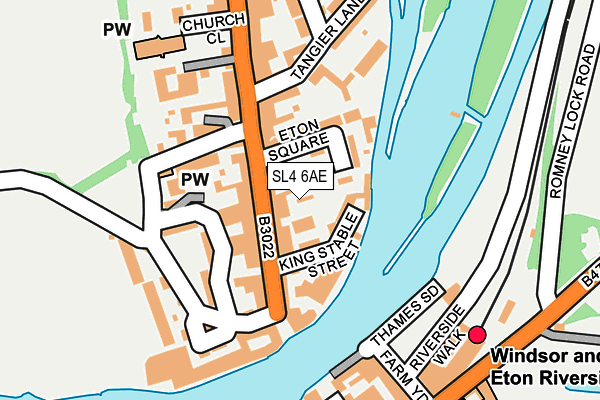 SL4 6AE map - OS OpenMap – Local (Ordnance Survey)