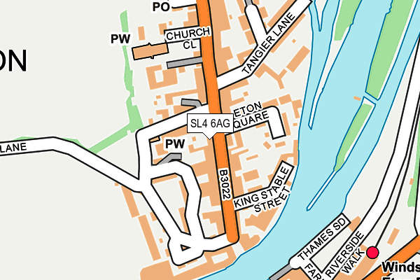 SL4 6AG map - OS OpenMap – Local (Ordnance Survey)