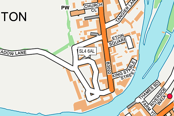 SL4 6AL map - OS OpenMap – Local (Ordnance Survey)