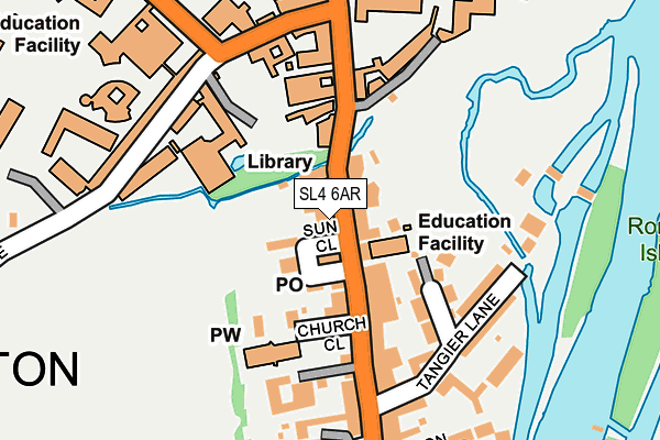 Map of ETON STATIONERS LTD at local scale