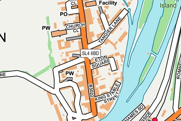 SL4 6BD map - OS OpenMap – Local (Ordnance Survey)