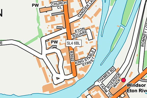 SL4 6BL map - OS OpenMap – Local (Ordnance Survey)