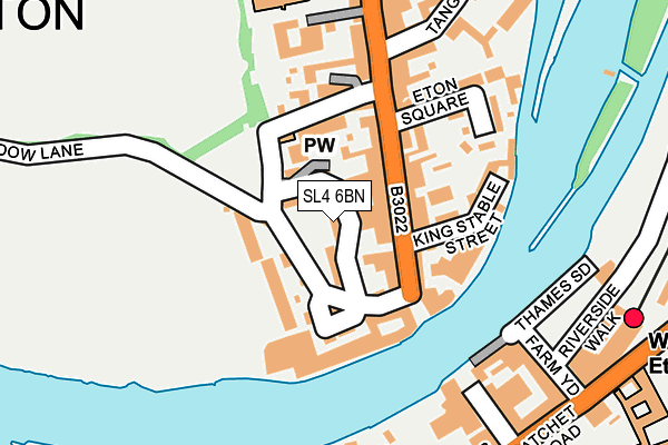 SL4 6BN map - OS OpenMap – Local (Ordnance Survey)