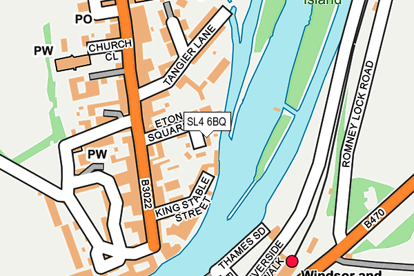 SL4 6BQ map - OS OpenMap – Local (Ordnance Survey)