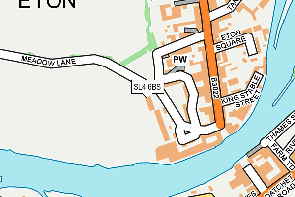 SL4 6BS map - OS OpenMap – Local (Ordnance Survey)