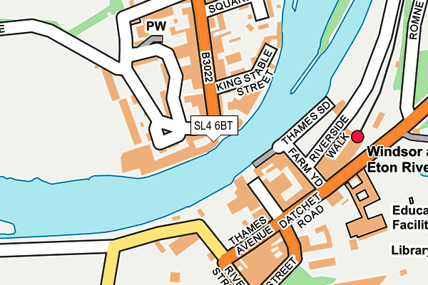 SL4 6BT map - OS OpenMap – Local (Ordnance Survey)