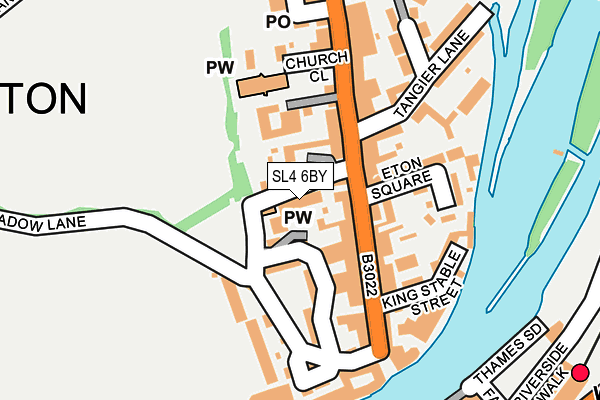 SL4 6BY map - OS OpenMap – Local (Ordnance Survey)