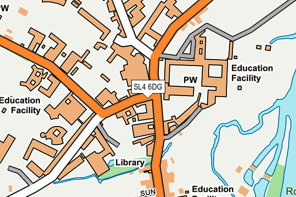 SL4 6DG map - OS OpenMap – Local (Ordnance Survey)