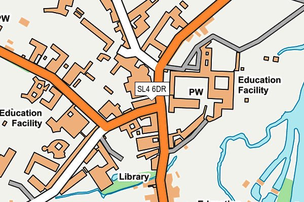 SL4 6DR map - OS OpenMap – Local (Ordnance Survey)