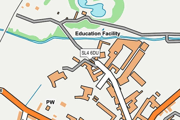 SL4 6DU map - OS OpenMap – Local (Ordnance Survey)