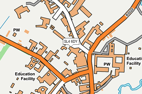 SL4 6DY map - OS OpenMap – Local (Ordnance Survey)