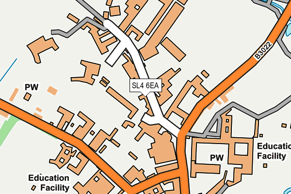 SL4 6EA map - OS OpenMap – Local (Ordnance Survey)