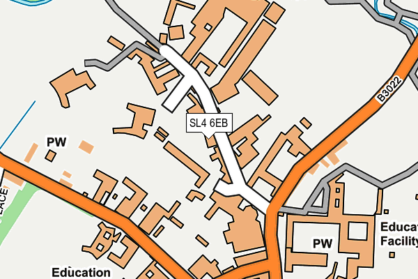 SL4 6EB map - OS OpenMap – Local (Ordnance Survey)