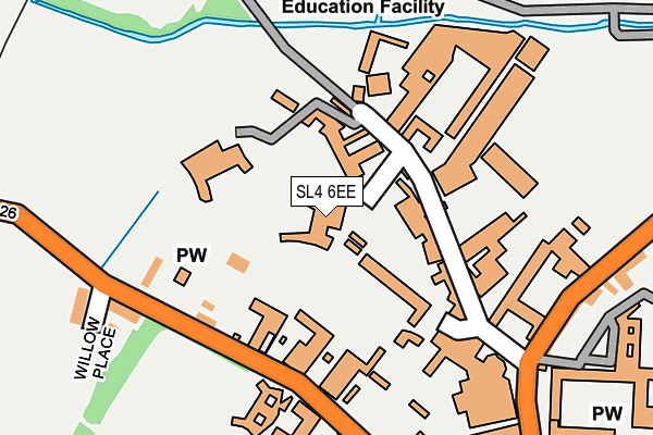 SL4 6EE map - OS OpenMap – Local (Ordnance Survey)
