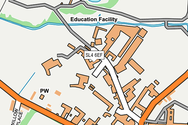 SL4 6EF map - OS OpenMap – Local (Ordnance Survey)