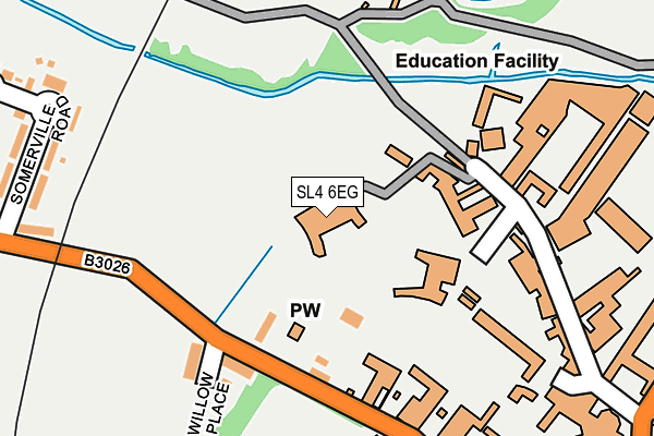 SL4 6EG map - OS OpenMap – Local (Ordnance Survey)