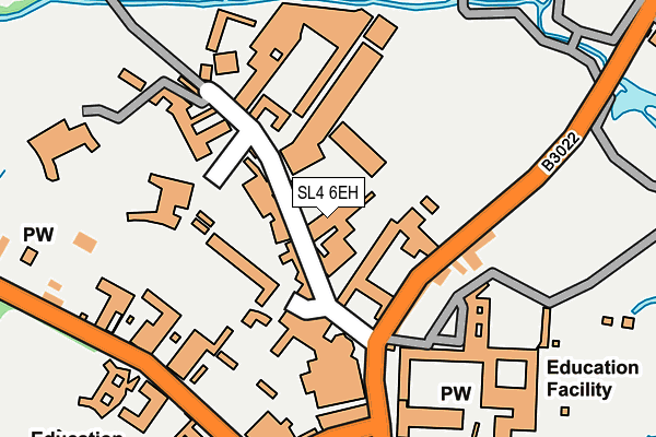 SL4 6EH map - OS OpenMap – Local (Ordnance Survey)