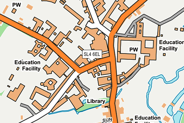 SL4 6EL map - OS OpenMap – Local (Ordnance Survey)