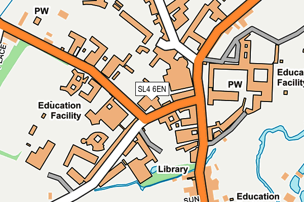 SL4 6EN map - OS OpenMap – Local (Ordnance Survey)